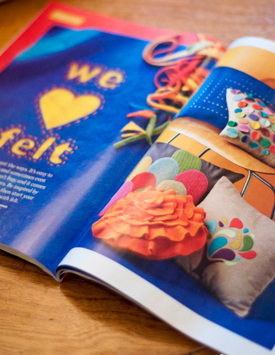 Felt Flower Pillow Do It Yourself Magazine