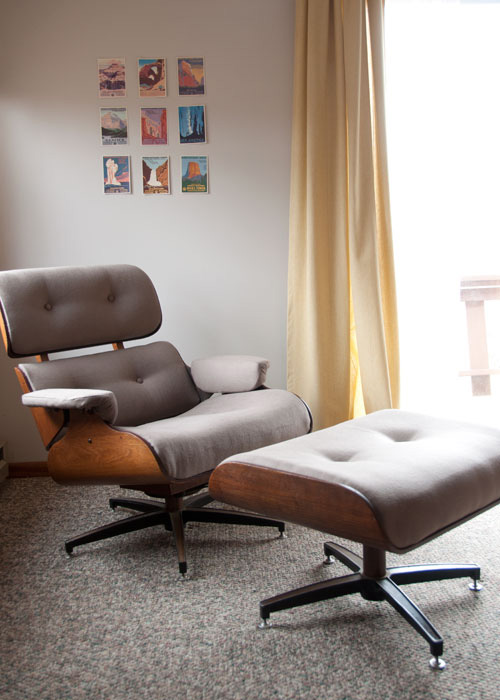 Upholster Eames Lounge Chair Ottoman DIY