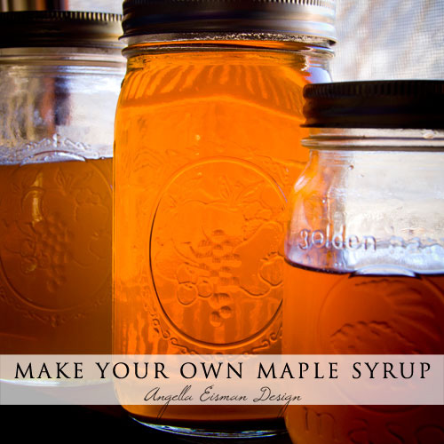 DIY maple syrup