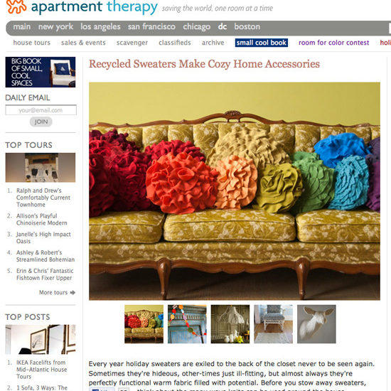 Featured: Pillows on Apartment Therapy