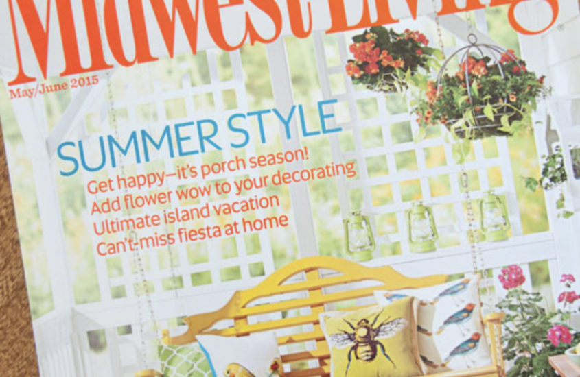 Featured: Pillows in Midwest Living May/June 2015